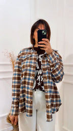 Camicia con T-Shirt check in flanella Tensione In FW250018