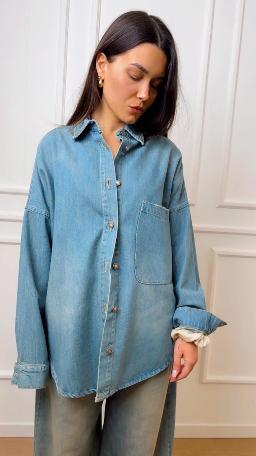 Camicia in denim Tensione In Daisy SS26CAMP