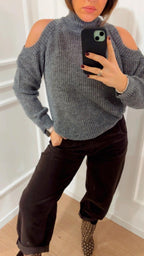 Pull cut out Tensione In D70104 Grigio