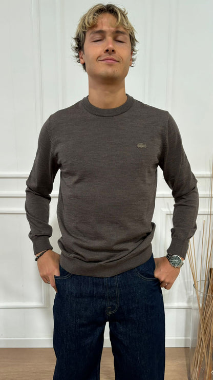 Maglia giro in lana merino Lacoste AH1969 ZBC