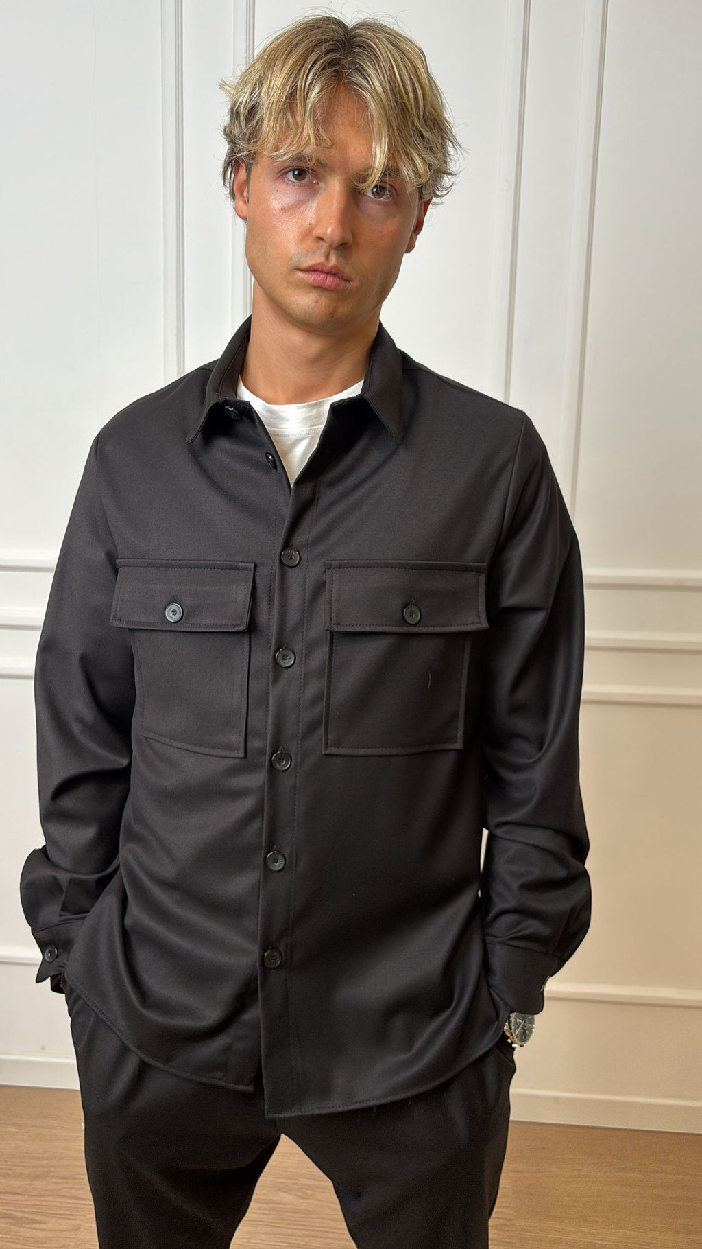 Camicia taschino Imperial C1I9KBV nera