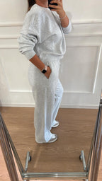 Pantalone felpato Only Best 15338734 grigio melange