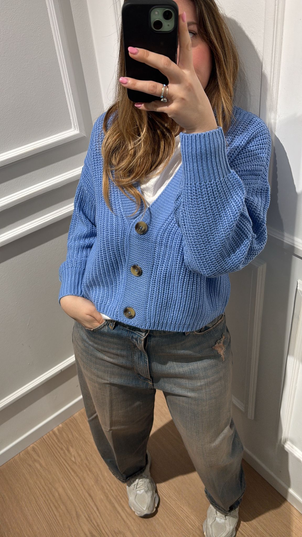 Pull bottoni carol Only 15211521 crema