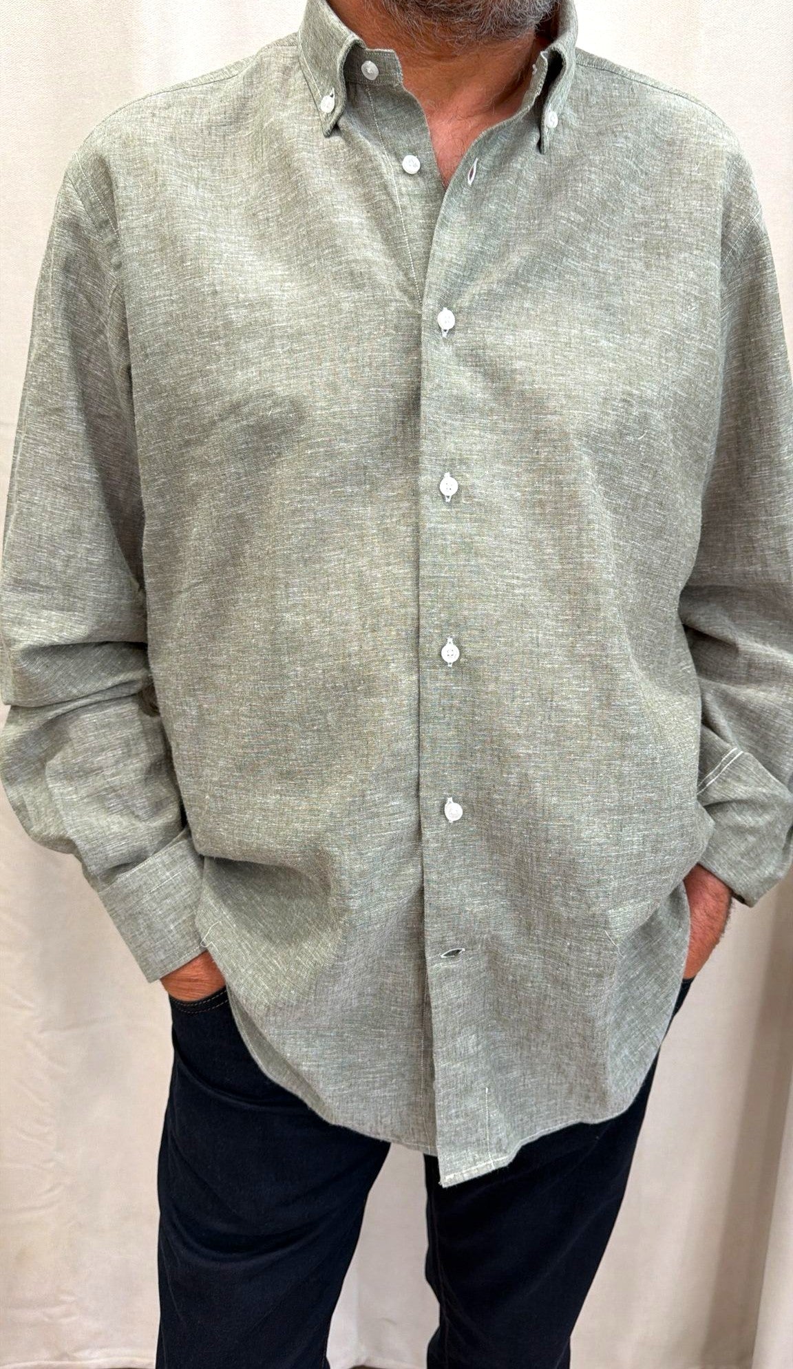 Camicia comfort fit puro lino E290 Turchetti