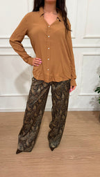 Blusa misto seta Visone Emme Marella