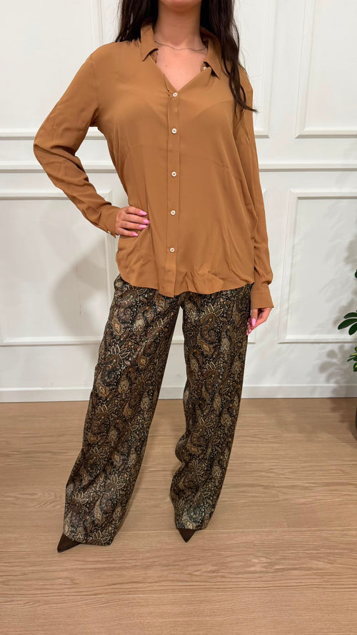 Blusa misto seta Visone Emme Marella