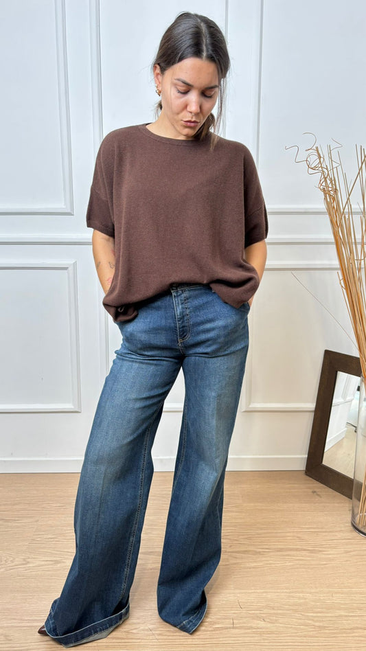 Pull mezza manica Dixie M277Y163 moro