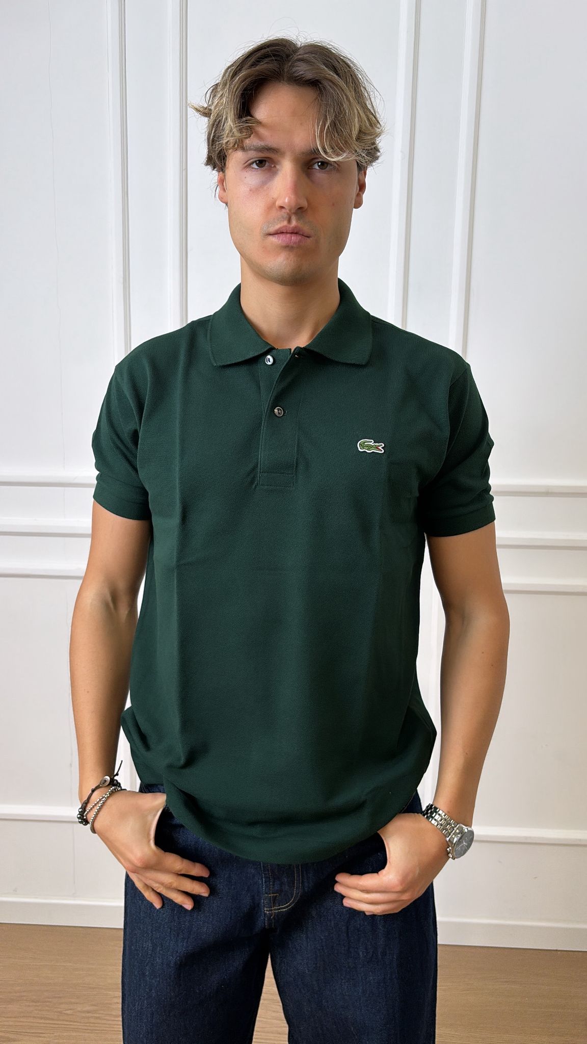 Polo classic fit Lacoste L1212 00 verdone YZP
