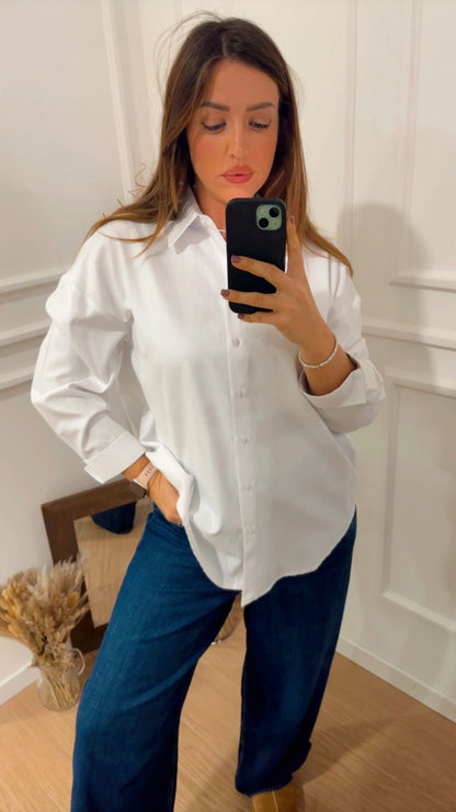 Camicia over oxford Dixie C881Y044 bianca