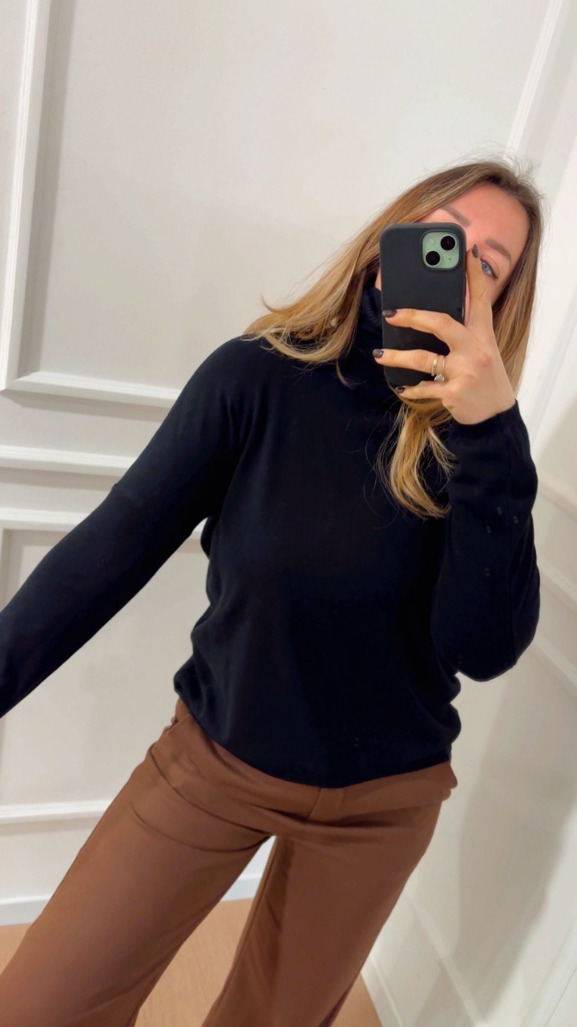 Dolcevita in viscosa 22202F Nero