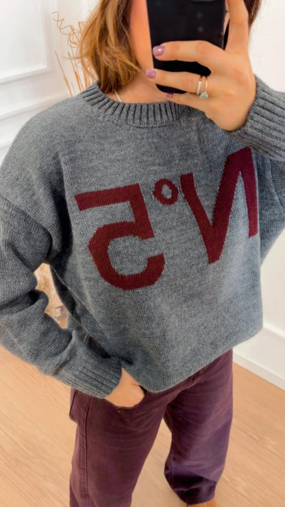 Pull N°5 Tensione In W5HMJ56A Grigio