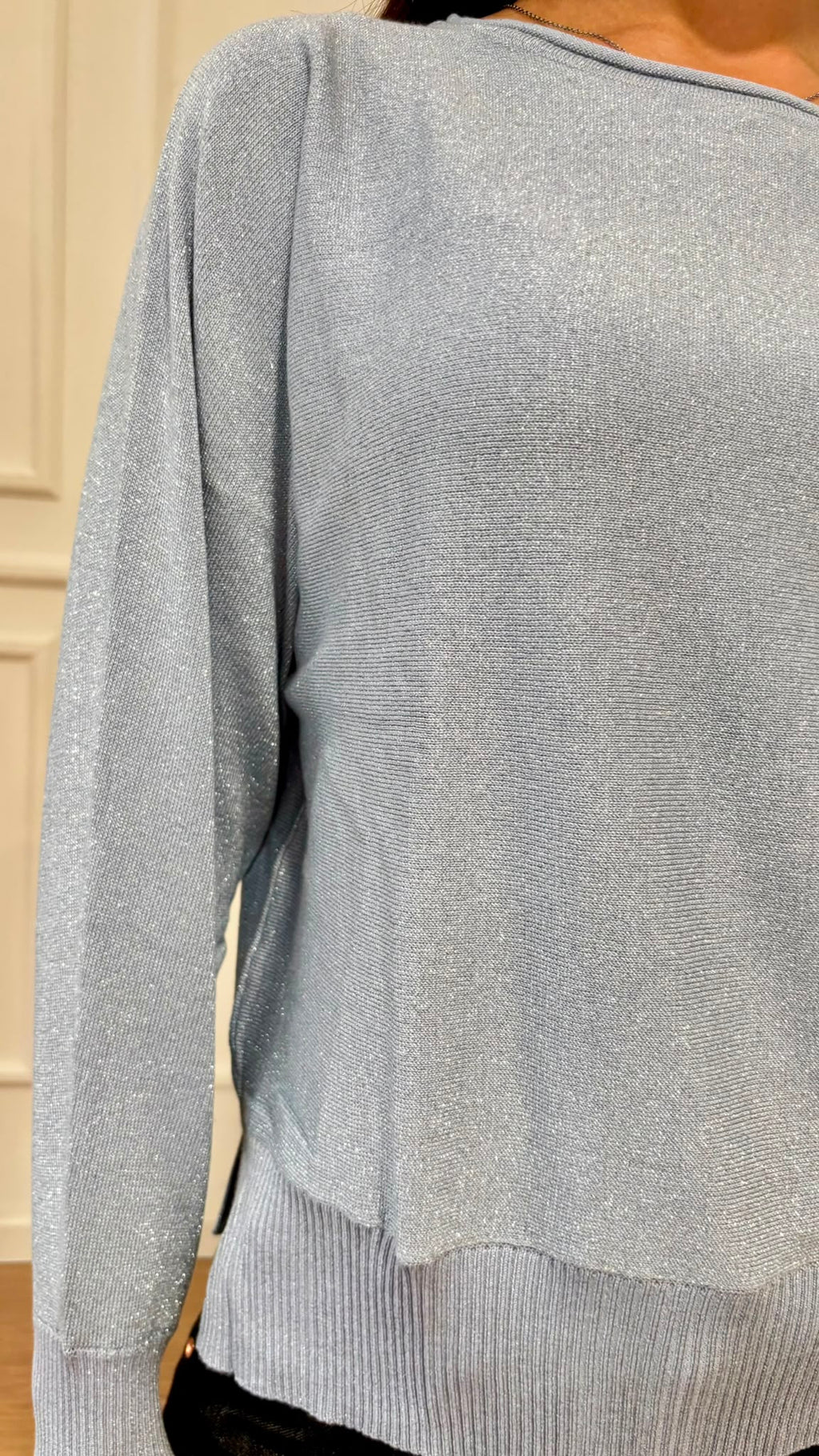 Maglia boxy fit lurex Ragno DT54TB