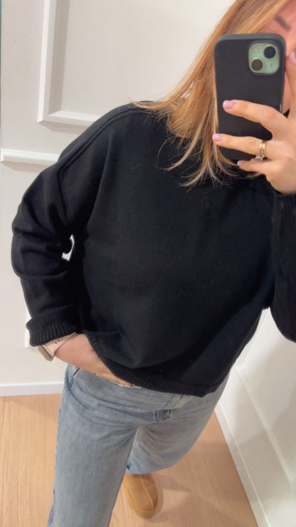 Pull in viscosa Vicolo 77062F Nero