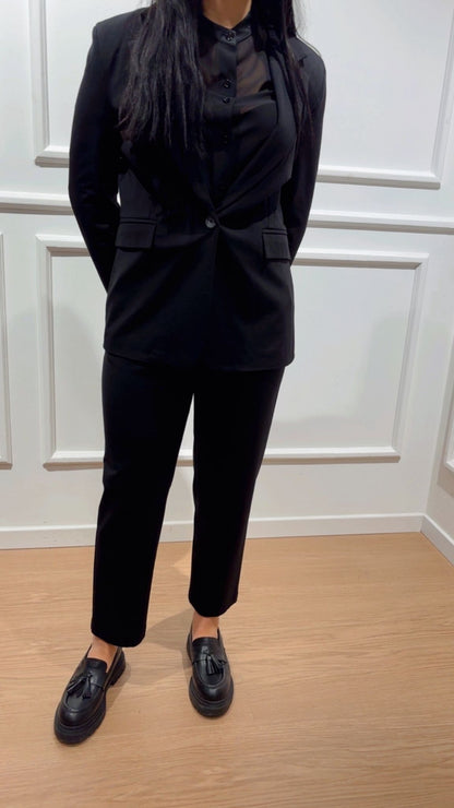 Blazer punto milano Tensione In 26B1203 Nero