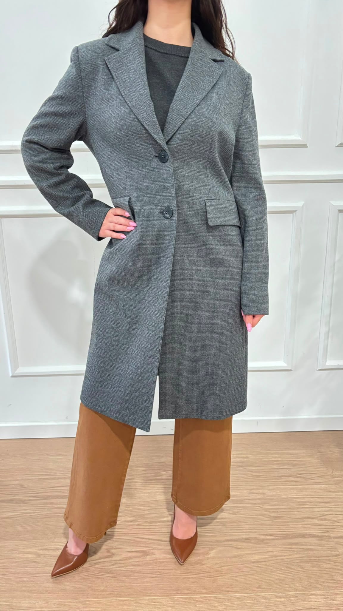 Cappotto jacquard Tritone Emme Marella