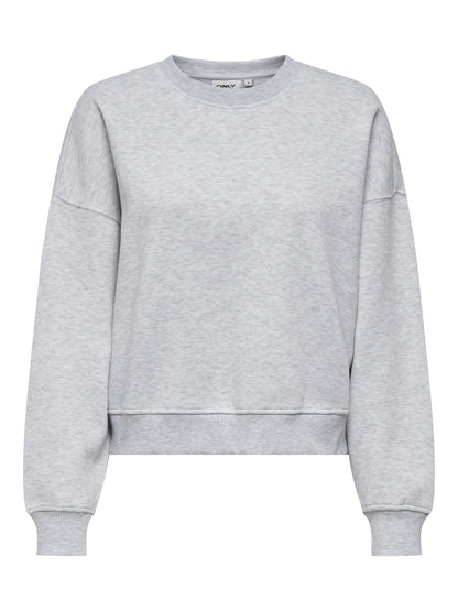 Felpa girocollo Only Best 15338727 Grigio Melange