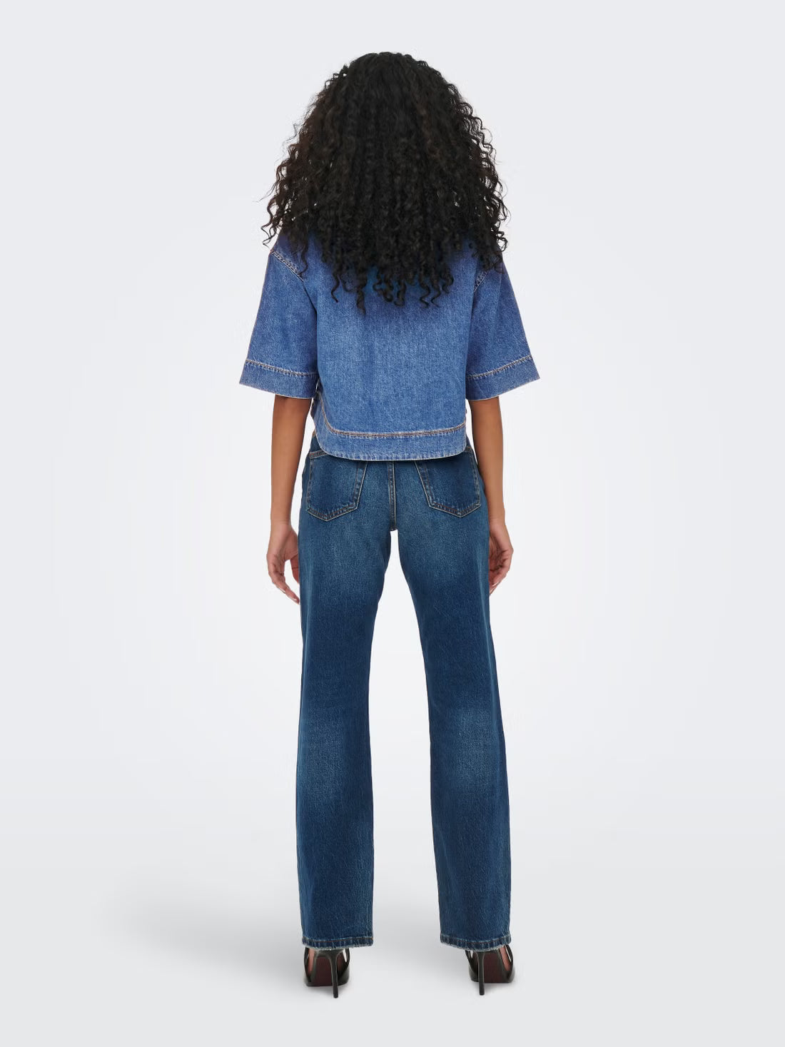 Camicia in jeans crop Only Cleo