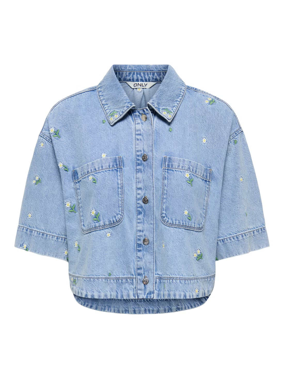 Camicia in jeans con fiori Only Cleo