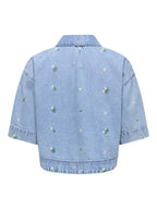 Camicia in jeans con fiori Only Cleo