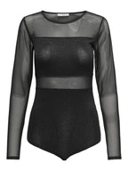 Body dettagli lurex Only Esther Nero