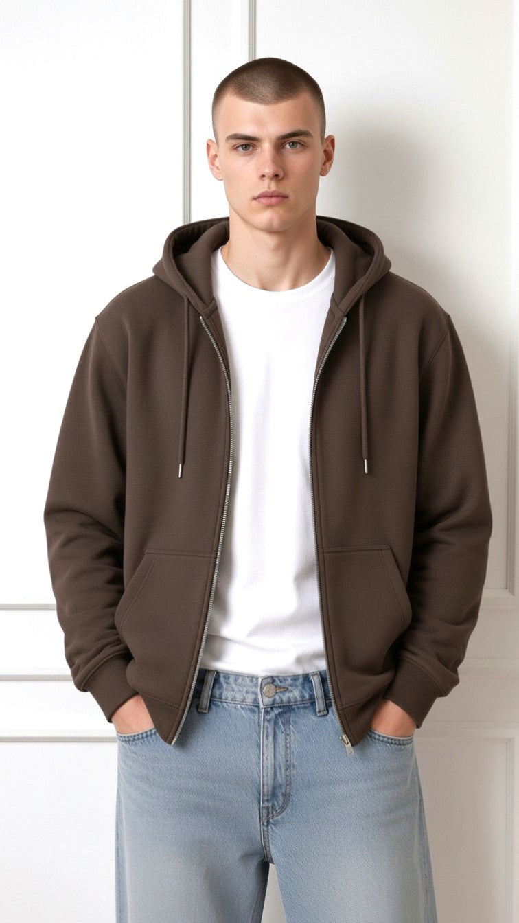 Felpa basic full-zip OE1F2W6F39 OVER/D