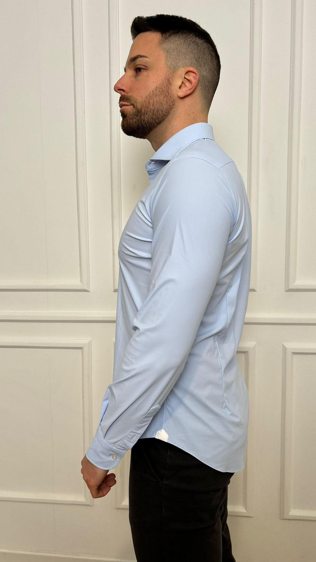 Camicia Roma Custom Fit elasticizzata Bottega Artigiana Spandex