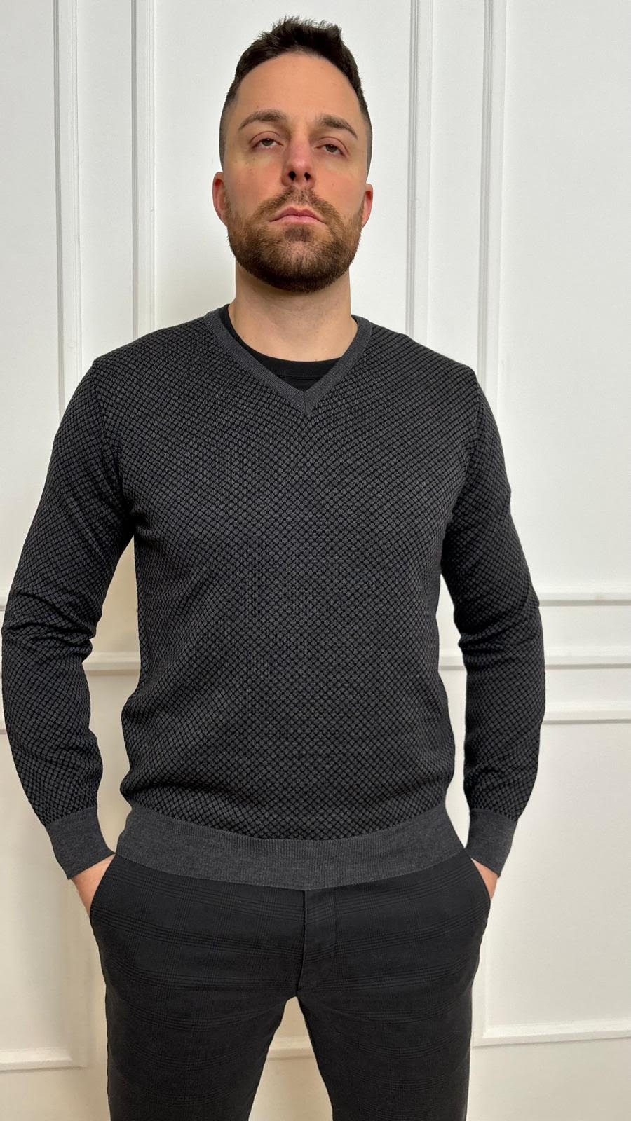 Pull V lana merino Ferrante 50U22110 055