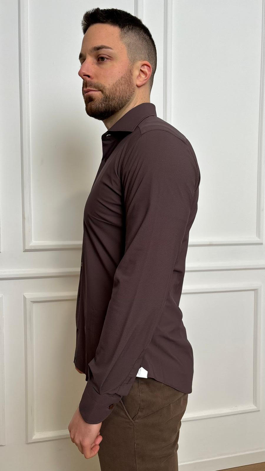 Camicia Roma Custom Fit Bottega Artigiana Spandex