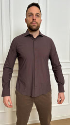 Camicia Roma Custom Fit Bottega Artigiana Spandex