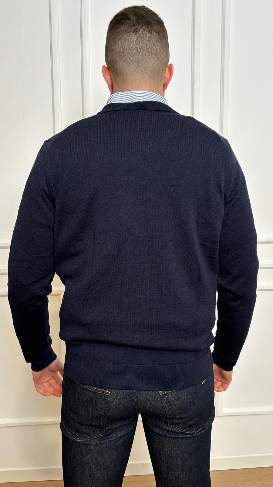 Pullover V in lana merino Lacoste AH1990 00 166