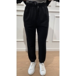 Pantalone felpa garzato nero Vicolo TB0249